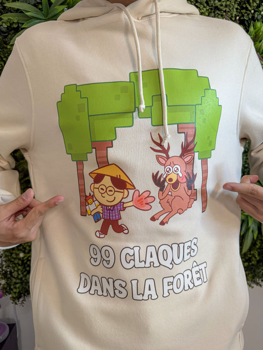 Sweat à capuche 99 Claques dans la forêt
